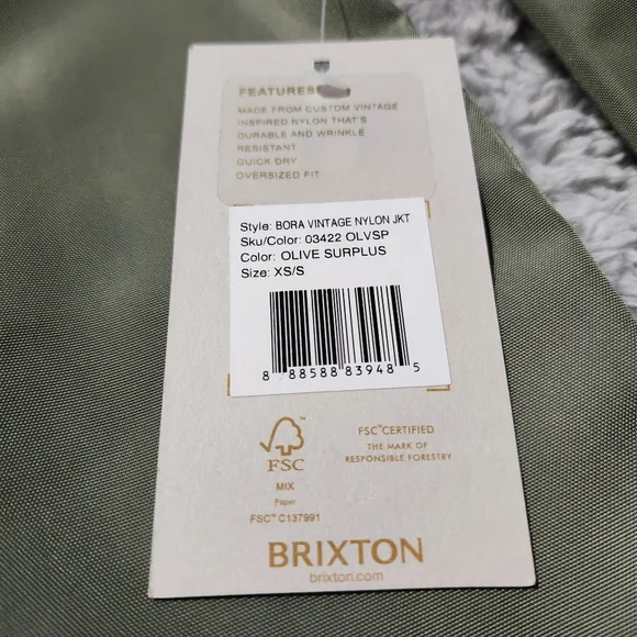 Brixton Women's Vintage Bora Jacket. - Picture 9 of 12